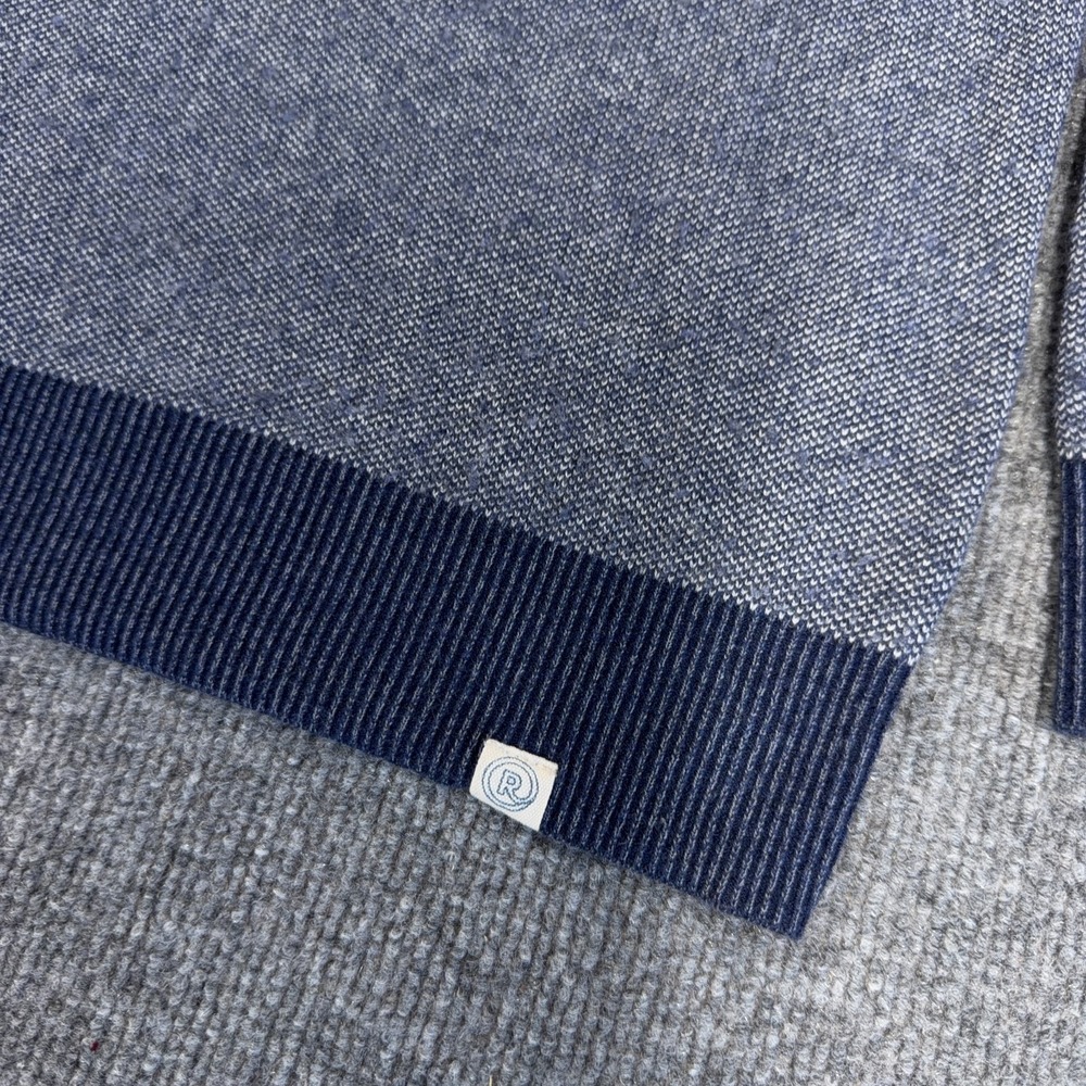 Marine Layer Sweater Mens Small Merino Wool Re-Spun Quarter 1/4 Zip Mock Neck - Picture 3 of 10